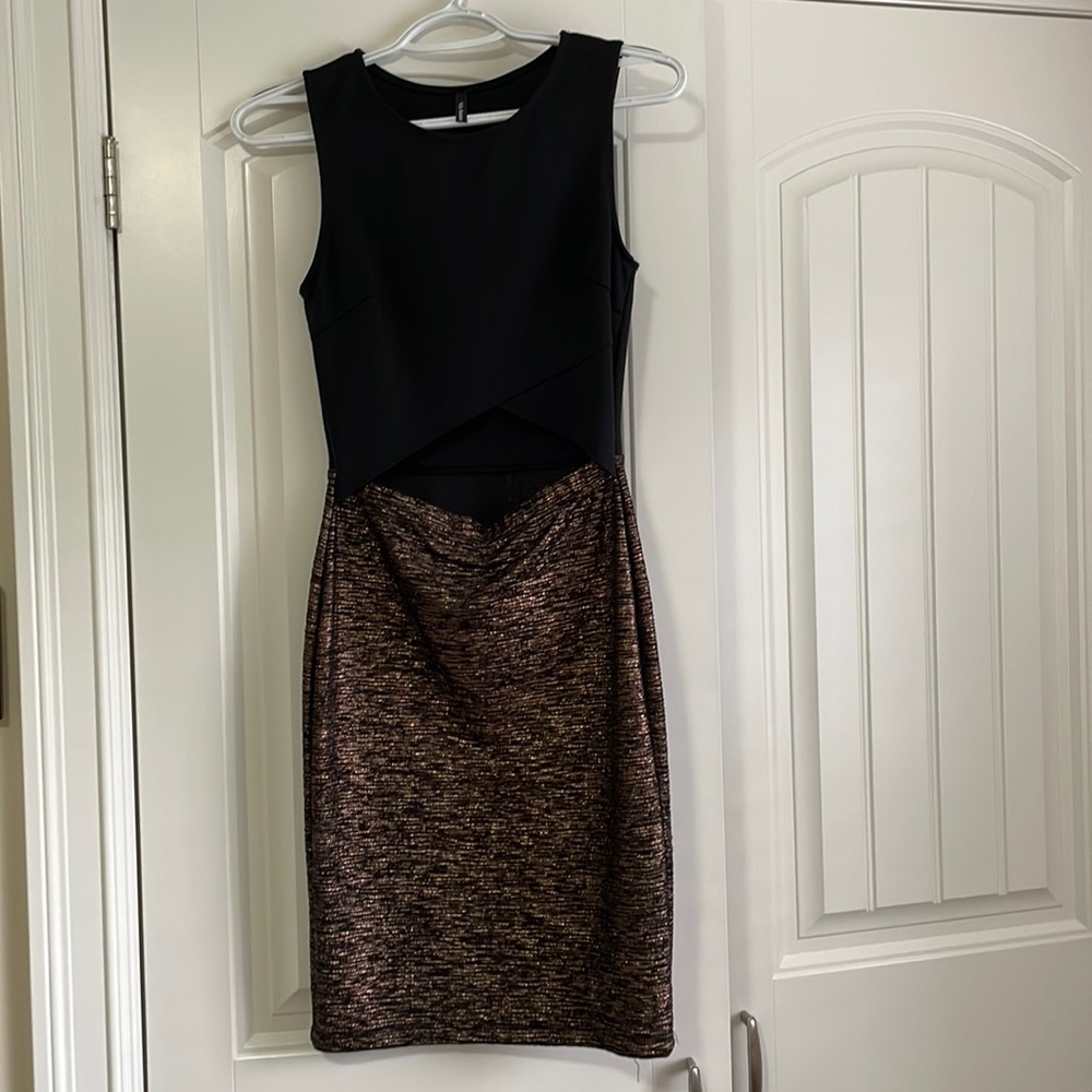 Mendocino Black and Gold Dress